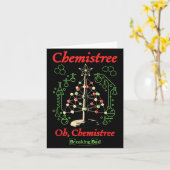 Carte Breaking Bad Oh Chemistree Noël Science Drôle (Fleur jaune)