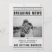 Carte Breaking News Newspaper Template Photo Grunge (Devant)