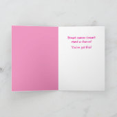 Carte Breast Cancer Chemo Cute  (Intérieur)