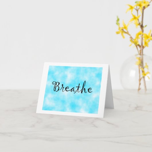 Carte Breathe-note (Fleur jaune)