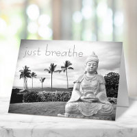 Breathe Tropical Hawaii Bouddha noir blanc