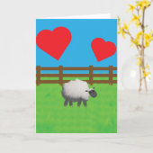 Carte Brebis moi dès le BAA (Fleur jaune)