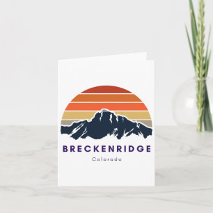 Carte Breckenridge Colorado Cadeaux Randonnée Ski Brecke