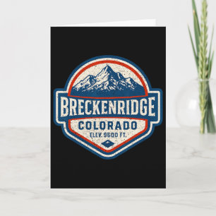 Carte Breckenridge Colorado Randonnée montagne vintage D