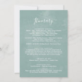 Carte Breeze tropical Bienvenue Lettre & Itinéraire (Dos)