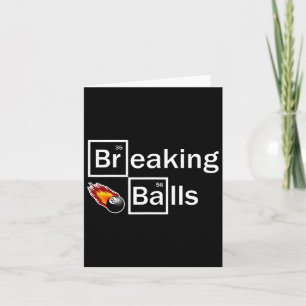 Carte Bref Billard Joueur Billard Snooker 8 Ball Funny