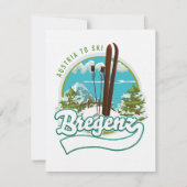 Carte Bregenz austria - logo ski (Devant)