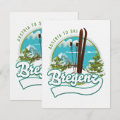 Carte Bregenz austria - logo ski (Devant / Derrière)