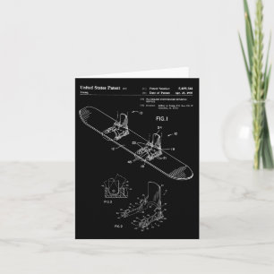 Carte Brevet de snowboard vintage 1995