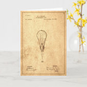 Carte Brevet Edison Bulbe (Fleur jaune)