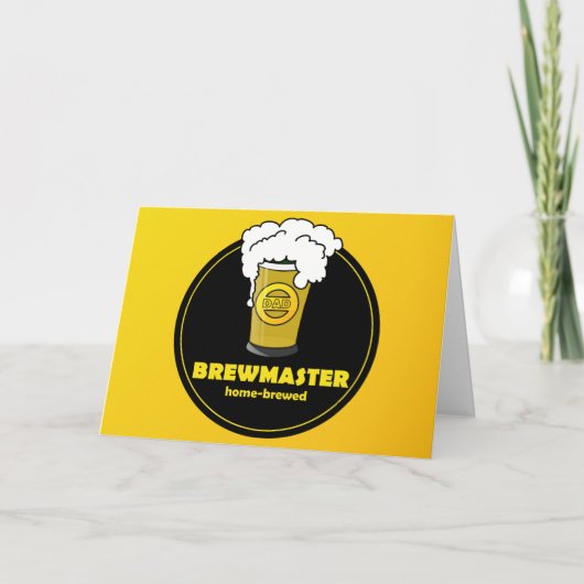 Carte Brewmaster Fête des Pères (Devant)