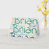 Carte Brian (Fleur jaune)