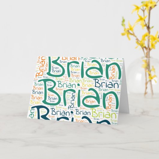 Carte Brian (Fleur jaune)