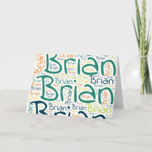 Carte Brian (Devant)
