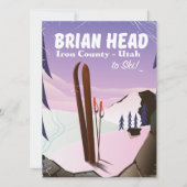 Carte Brian Head, comté d'Iron Utah, États-Unis Affiche (Devant)