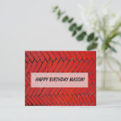 Carte Brick rouge Chevron (Debout devant)