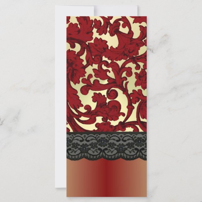Carte Brick rouge & or damas (Devant)