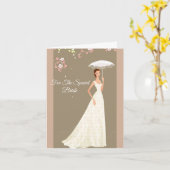 Carte Bridal Greeting Card (Fleur jaune)