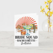 Carte Bride Brigade Bridesmaid Bride Scottsdale Bachelor (Fleur jaune)
