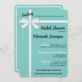 Carte BRIDE Classy & Fabuleux Celebration Shower Party (Devant / Derrière)