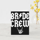 Carte Bride Crew Rock N Roll Gothique Halloween Bachelor (Fleur jaune)