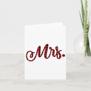 Carte Bride Groom M. Mme Christmas Mariage Coup d'équipe
