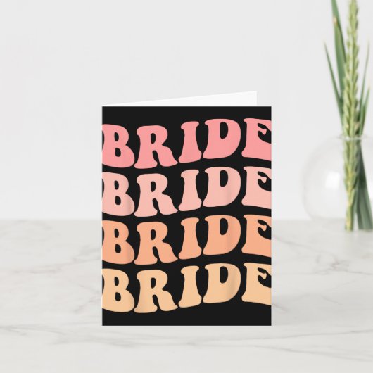 Carte Bride I Do Crew Retro Mariage Bride Bachelorette P (Devant)