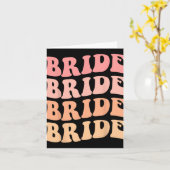 Carte Bride I Do Crew Retro Mariage Bride Bachelorette P (Fleur jaune)