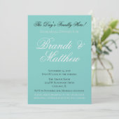 Carte BRIDE Mariage campagnard Suite Blanc traditionnel (Debout devant)