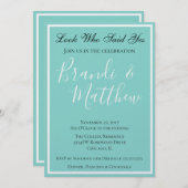 Carte BRIDE Mariage Suite Élégante partie d'engagement (Devant / Derrière)