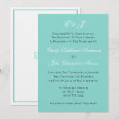 Carte BRIDE Mariage Suite White Cérémonie traditionnelle (Devant / Derrière)