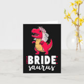 Carte Bride Saurus Dinosaur Fiançailles Couples M Mariag (Fleur jaune)