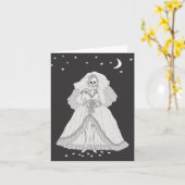 Carte Bride Skeleton (Fleur jaune)