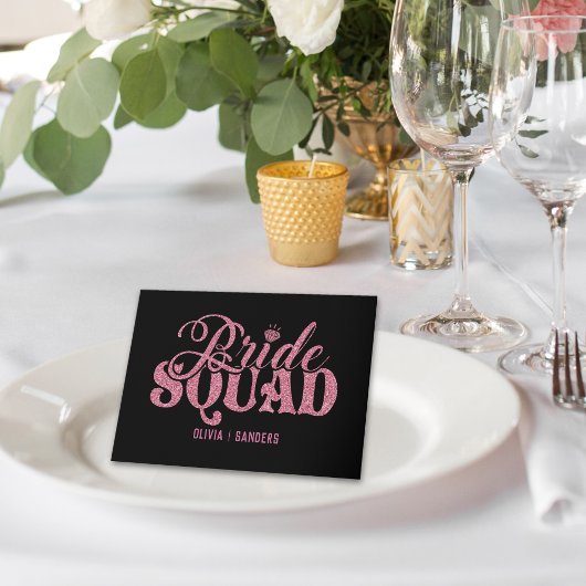 Carte Bride Squad Bright Pink