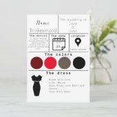 Carte Bridesmaid (Debout devant)