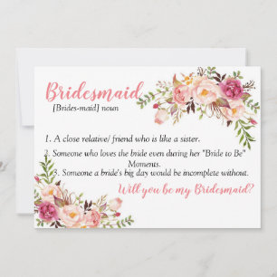Carte Bridesmaid