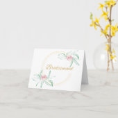 Carte Bridesmaid (Fleur jaune)