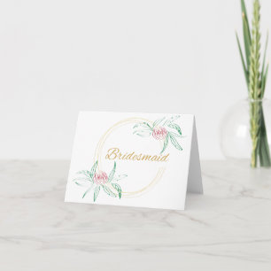 Carte Bridesmaid