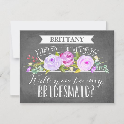 Carte Bridesmaid | Bridesmaid (Devant)