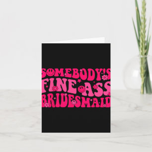 Carte Bridesmaid Brigade Fête des mariées Super Bachel