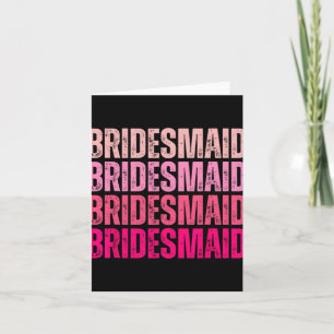 Carte Bridesmaid Brigade I Do Crew Pink Bachelorette