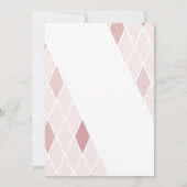 Carte Bridesmaid Elegant Abstrait Photo Pink Proposition (Dos)