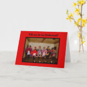 Carte Bridesmaid — Filles de la salle de danse Wild West (Fleur jaune)