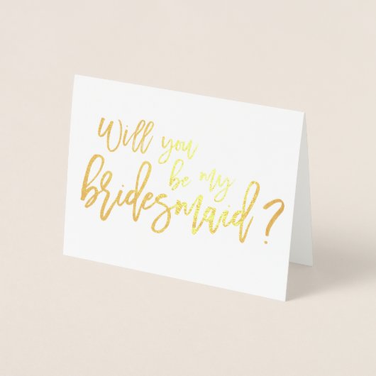 Carte Bridesmaid Foil | (Devant)