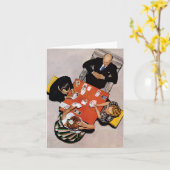 Carte Bridge Game par Norman Rockwell (Fleur jaune)