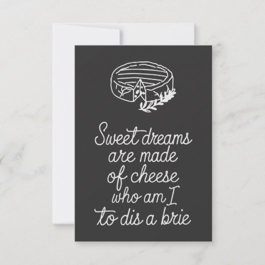 Carte Brie Cheese Lover (Devant)