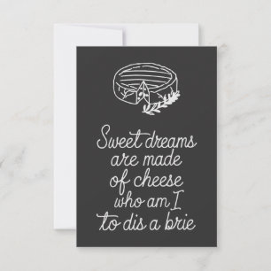 Carte Brie Cheese Lover