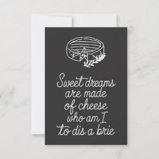 Carte Brie Cheese Lover