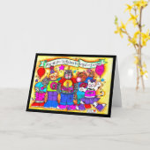 Carte Bright and Furry (Fleur jaune)