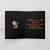 Carte Bright and Vivid Chinese Fire Dragon Cut Out (Intérieur)